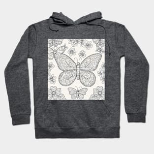 Butterfly Stitch Design Hoodie